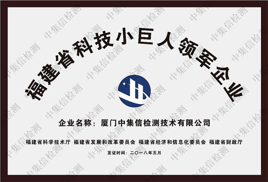 福建省科技小巨人領軍企業(yè)